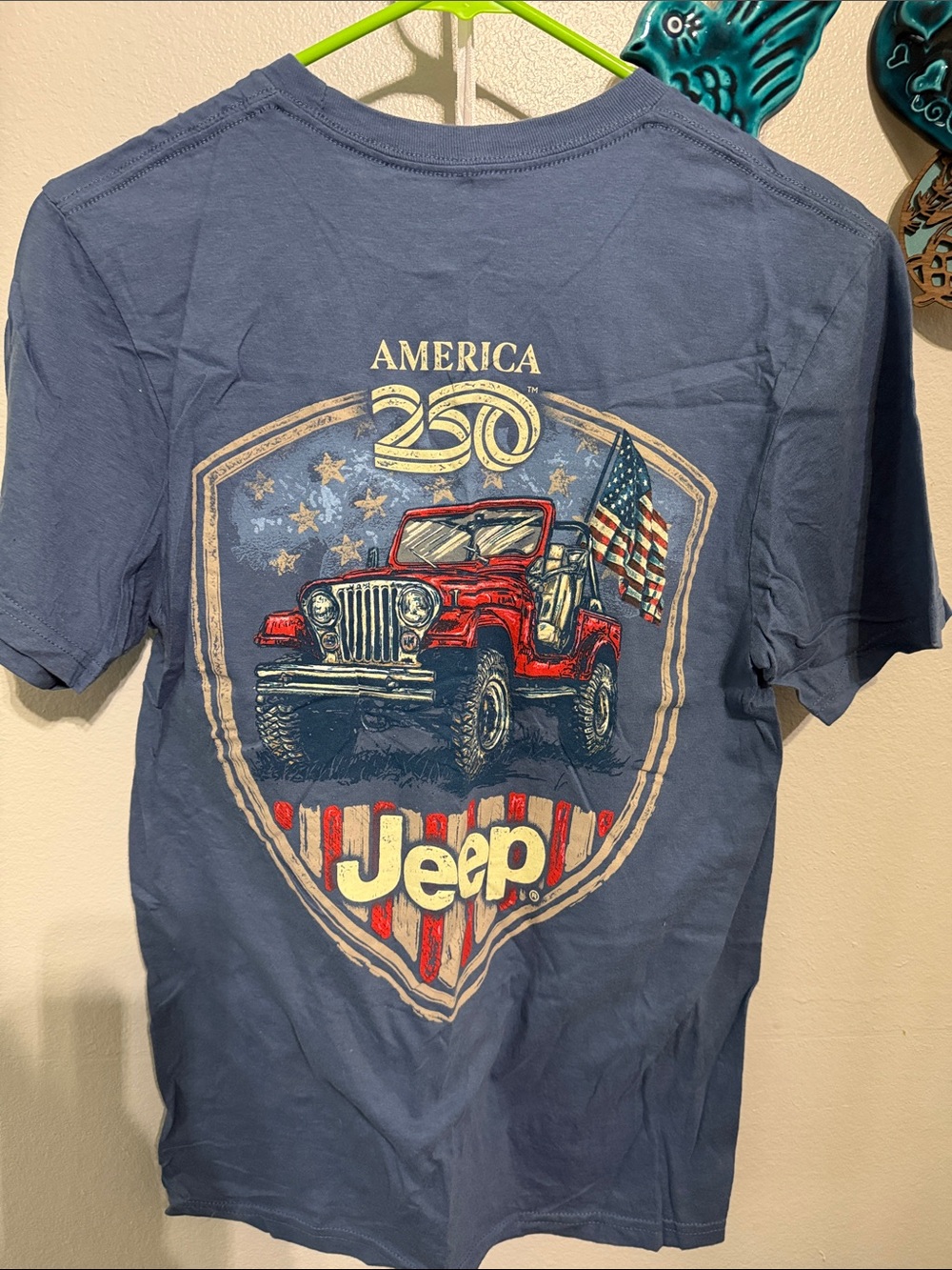 Jeep 250th America Short-Sleeve Blue Logo Tee
